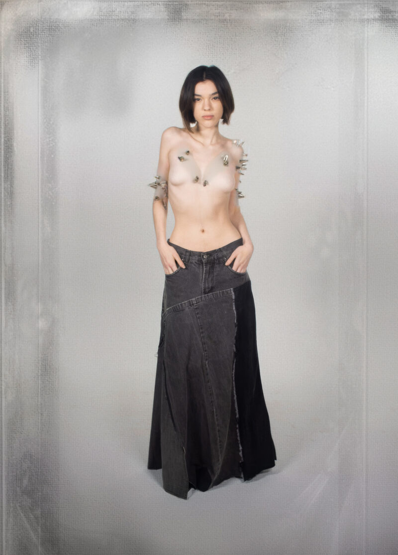 falda denim