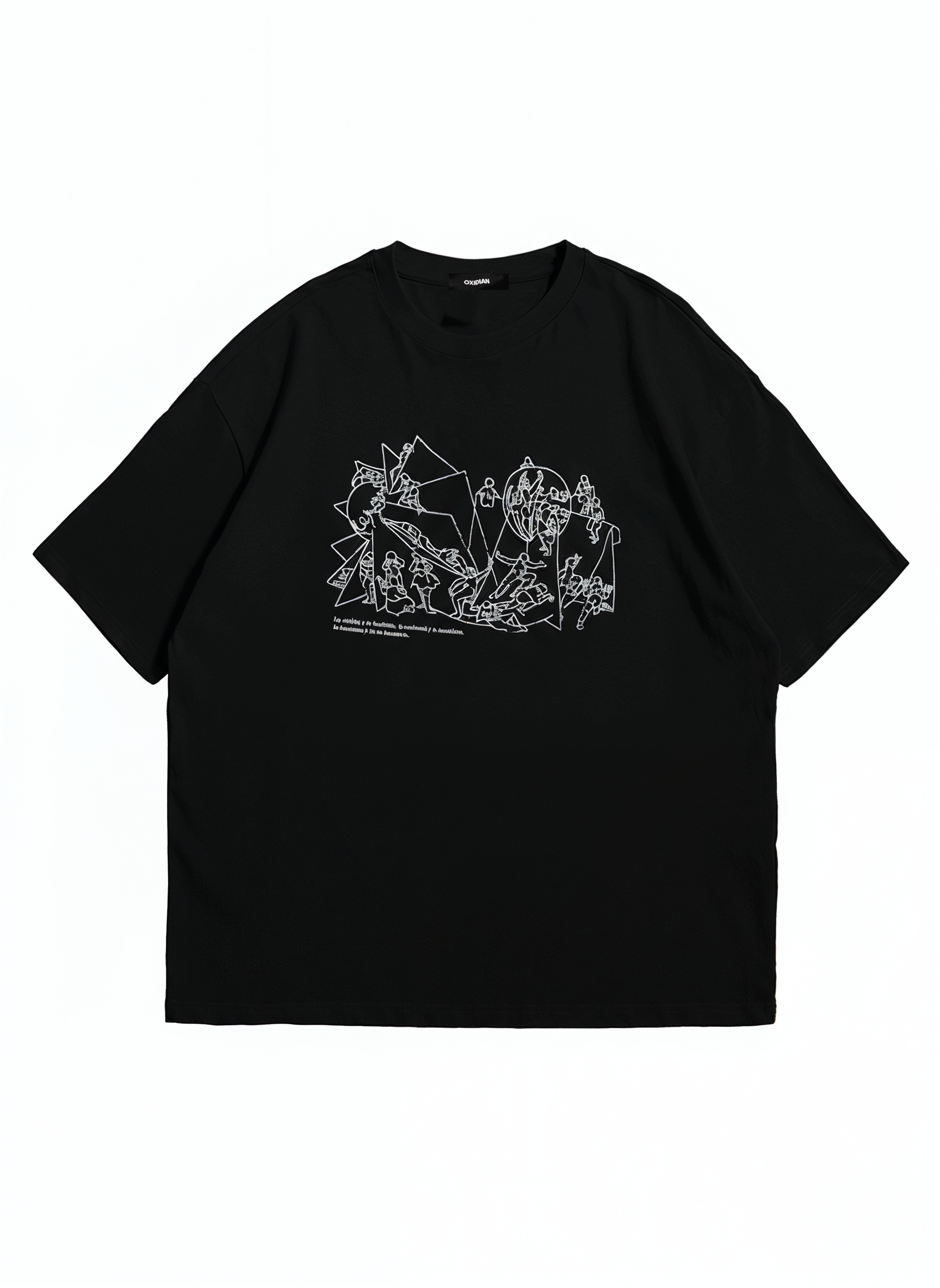 Remera Oversize con estampa en serigrafia